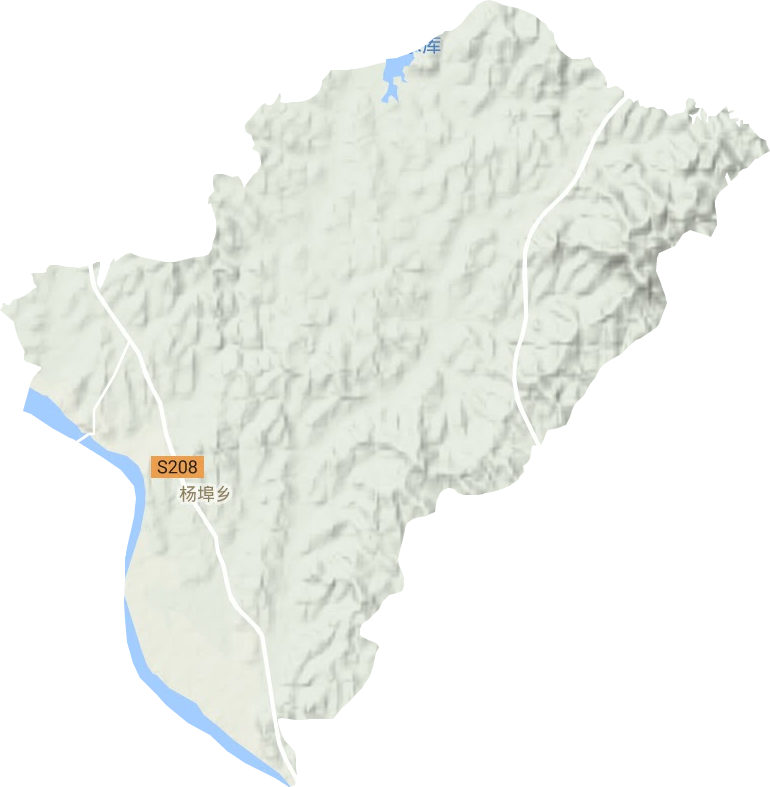杨埠镇地形地图