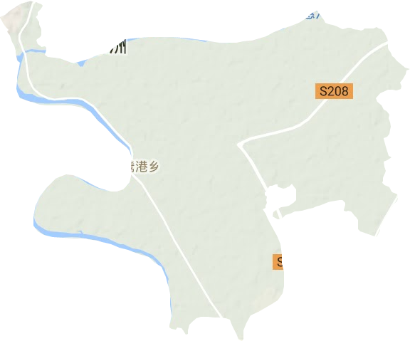 鹭鸶港乡地形地图