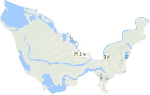 枫港乡地形地图