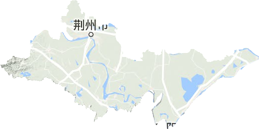 荆州市地形地图