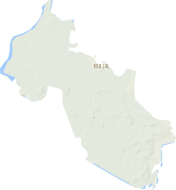 鸦鹊湖乡地形地图