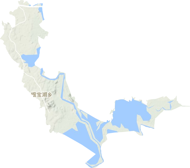 银宝湖乡地形地图
