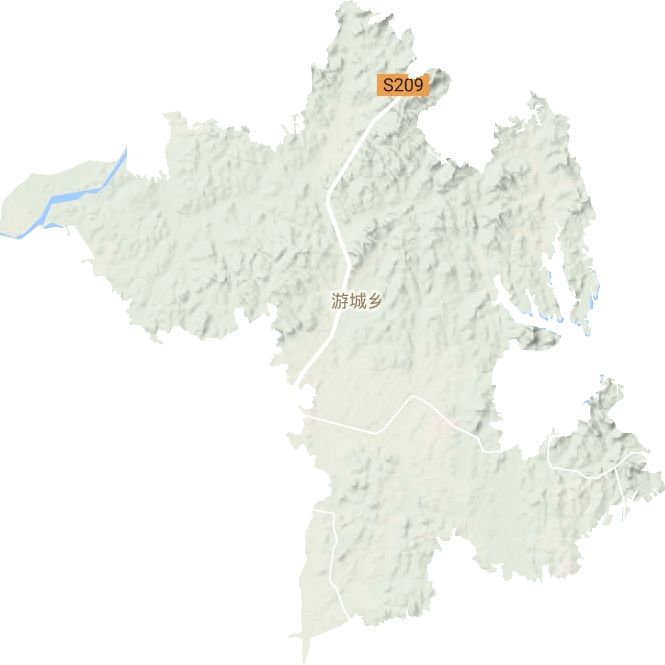 游城乡地形地图
