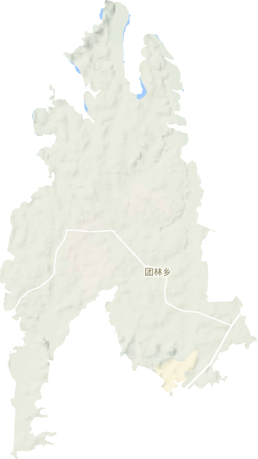 团林乡地形地图