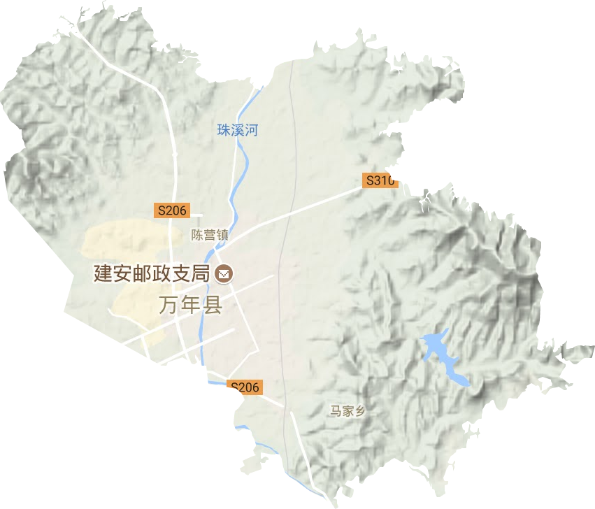 陈营镇地形地图