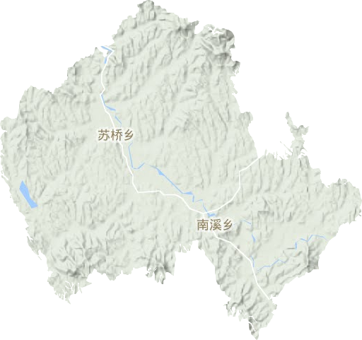 苏桥乡地形地图