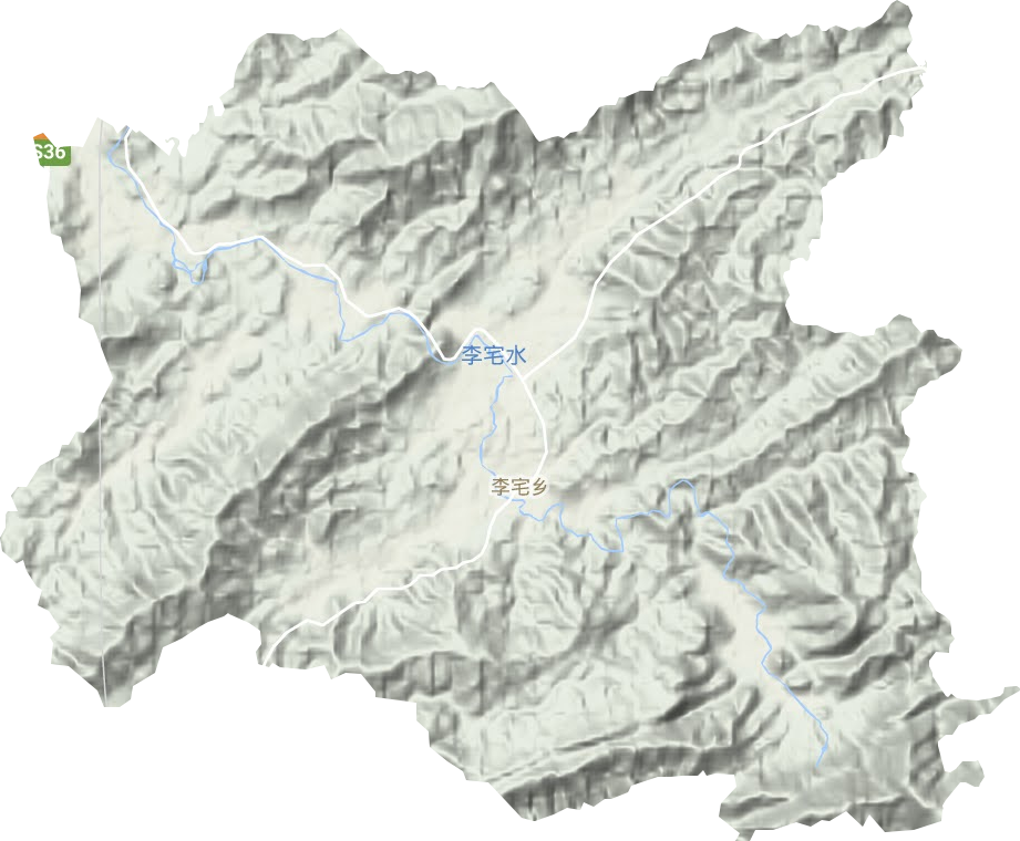 李宅乡地形地图