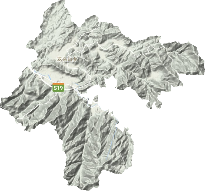 龙头山乡地形地图