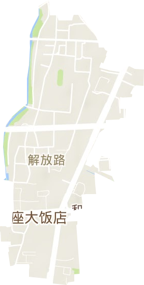 解放路街道地形地图