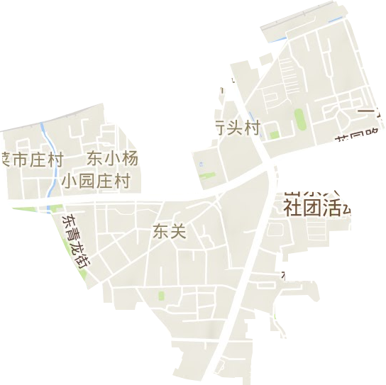 东关街道地形地图
