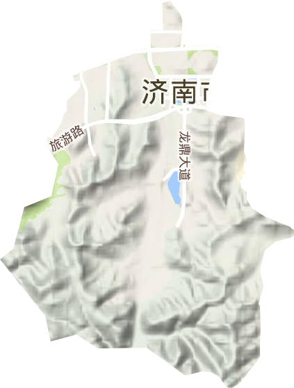 龙洞街道地形地图