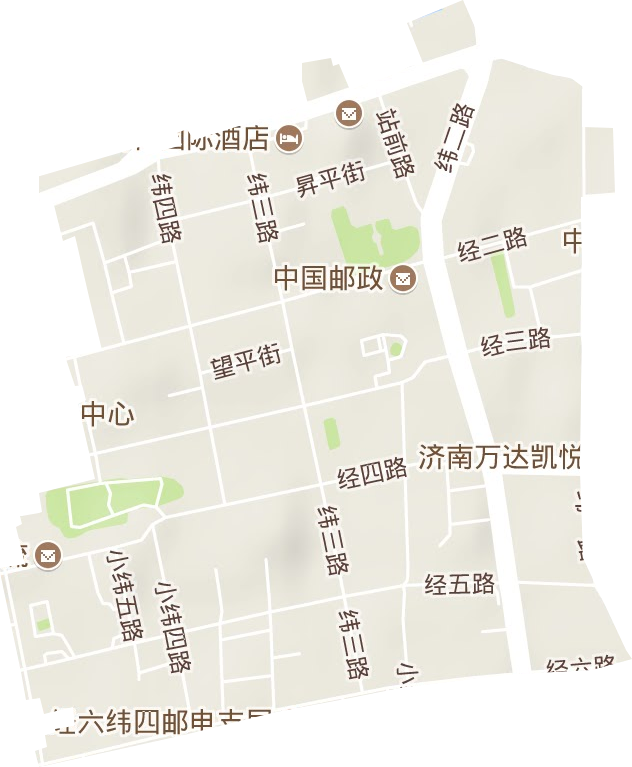 大观园街道地形地图