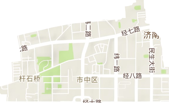 杆石桥街道地形地图