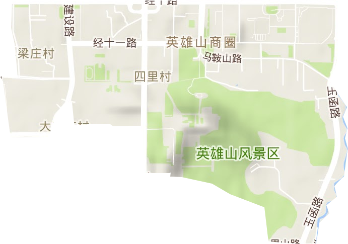 四里村街道地形地图