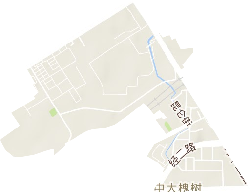 中大槐树街道地形地图