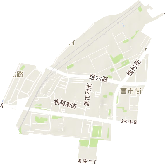 营市街街道地形地图