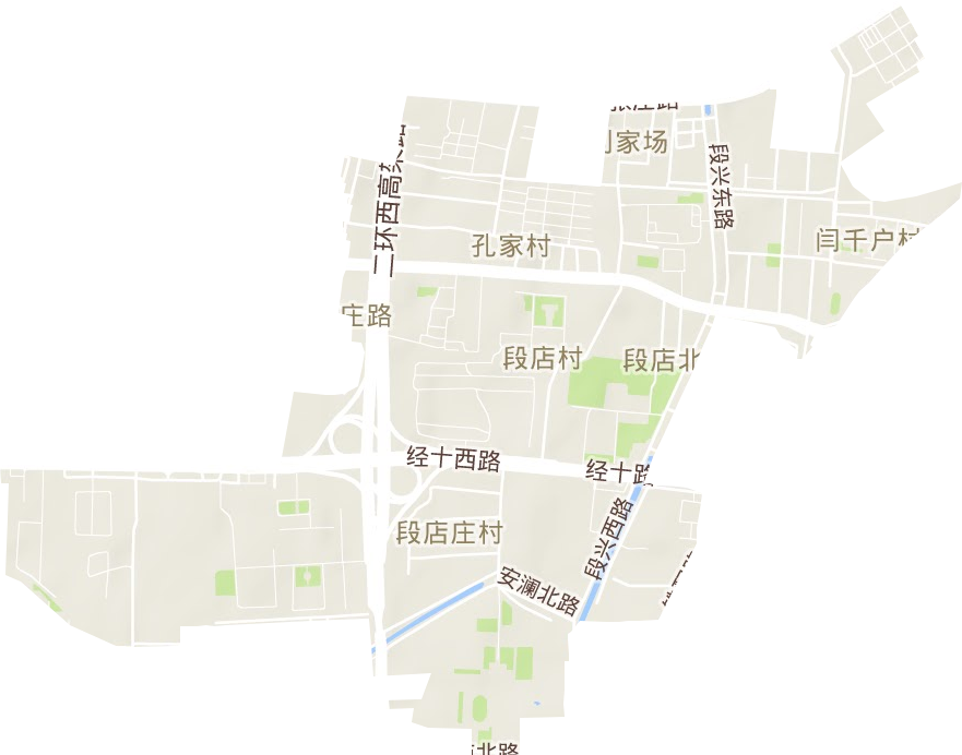 段店北路街道地形地图