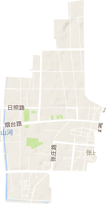 张庄路街道地形地图