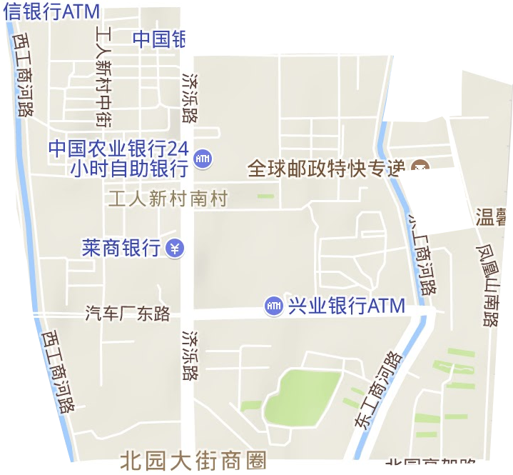 南村街道地形地图
