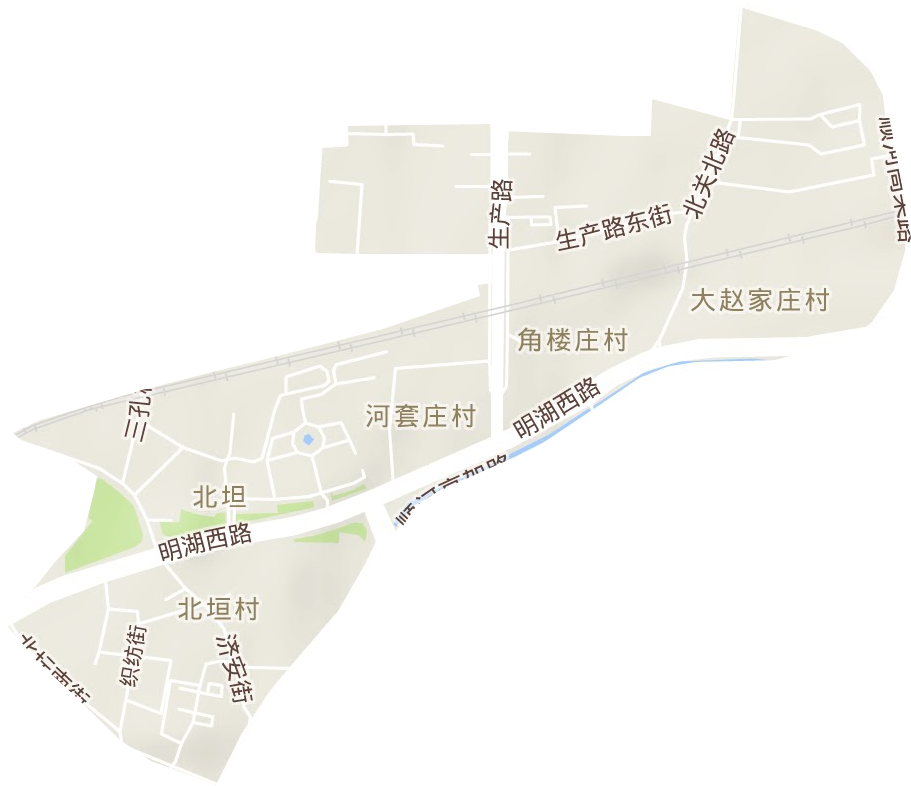 北坦街道地形地图
