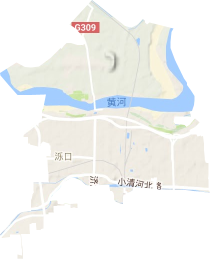 泺口街道地形地图