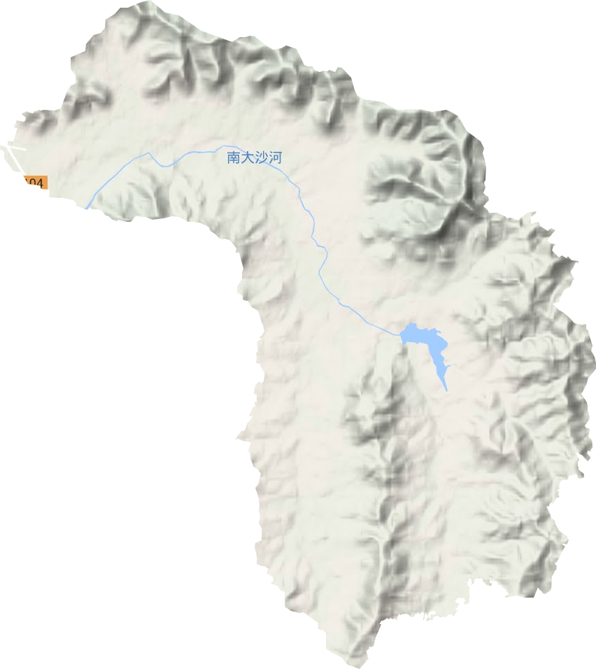 五峰山街道地形地图