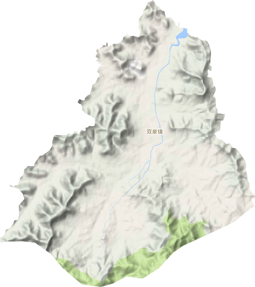 双泉镇地形地图