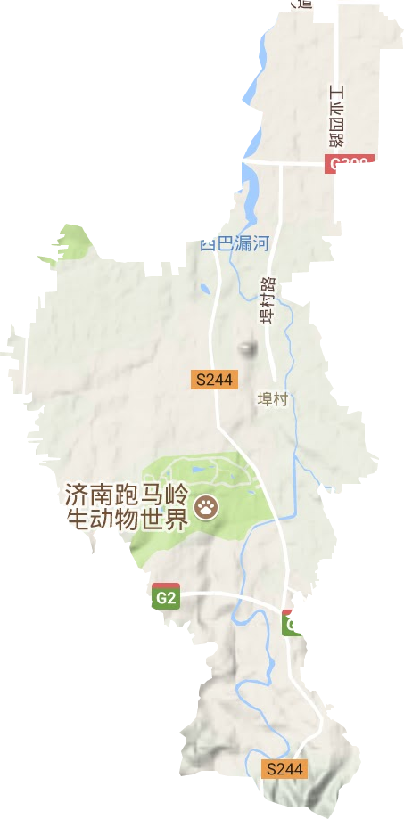 埠村街道地形地图