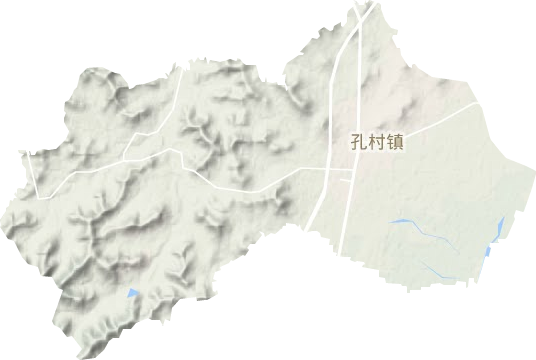 孔村镇地形地图