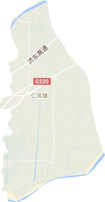 仁风镇地形地图