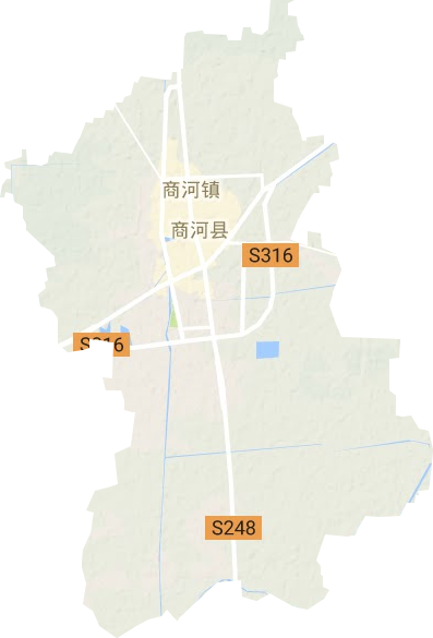 许商街道地形地图