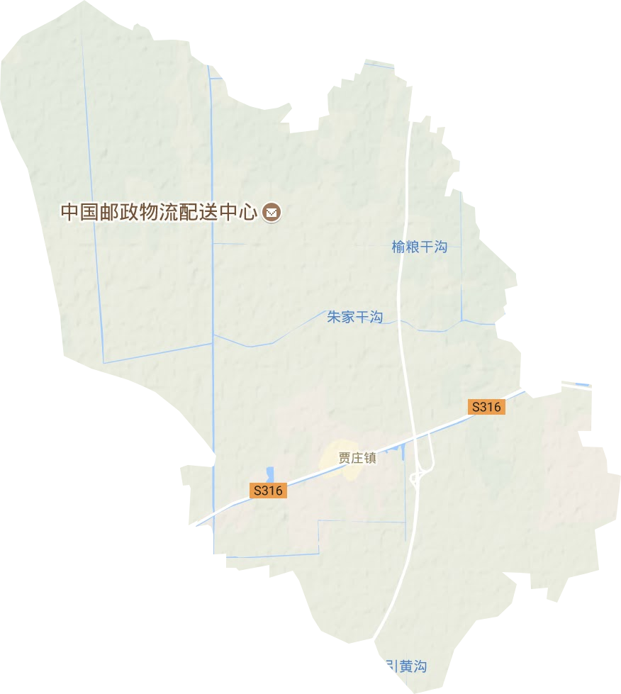 贾庄镇地形地图