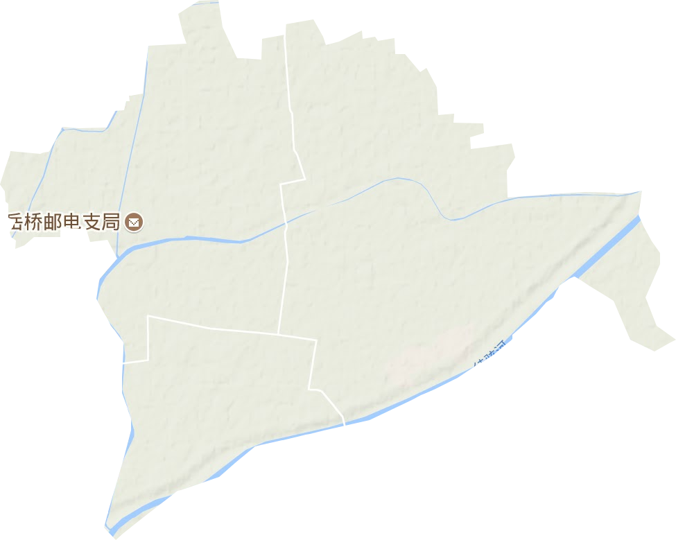 白桥镇地形地图