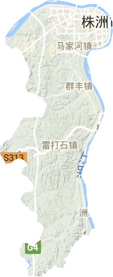 天元区地形地图