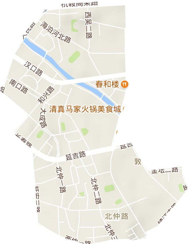 镇江路街道地形地图