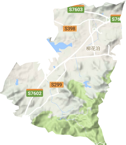 灵珠山街道地形地图