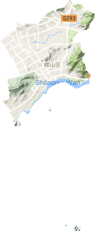 中韩街道地形地图