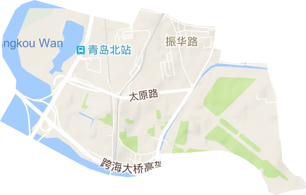 振华路街道地形地图