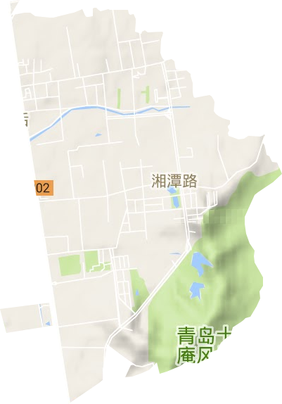 湘潭路街道地形地图