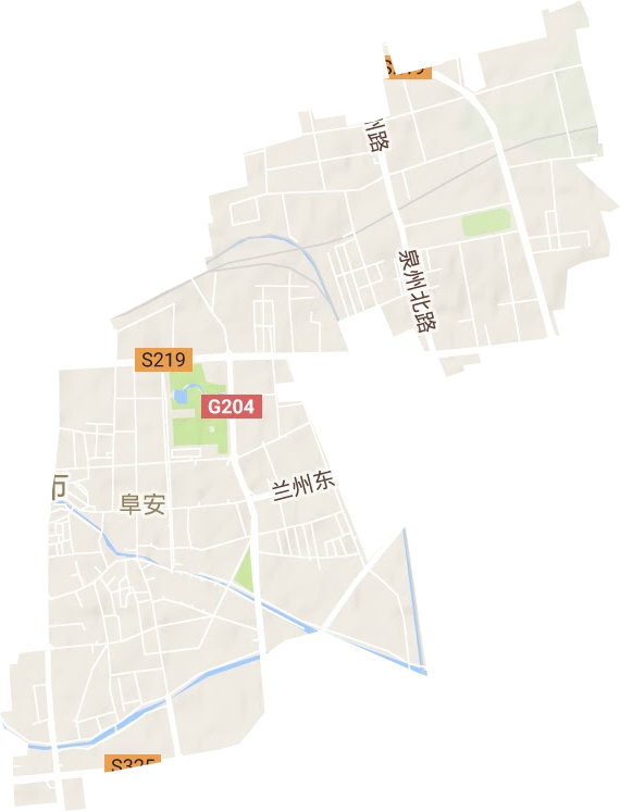 阜安街道地形地图