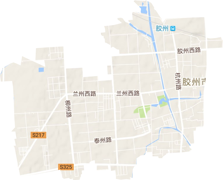 中云街道地形地图