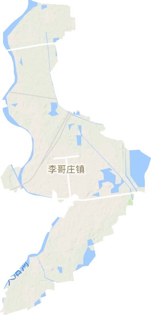 李哥庄镇地形地图