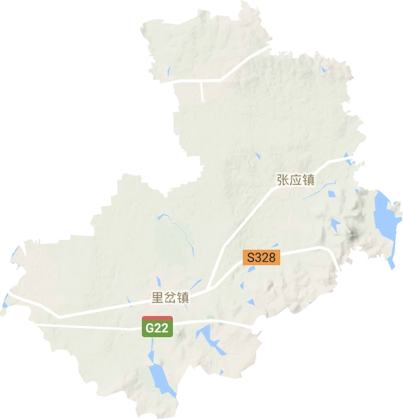 里岔镇地形地图