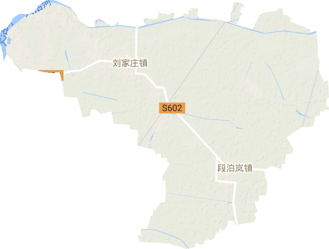 段泊岚镇地形地图