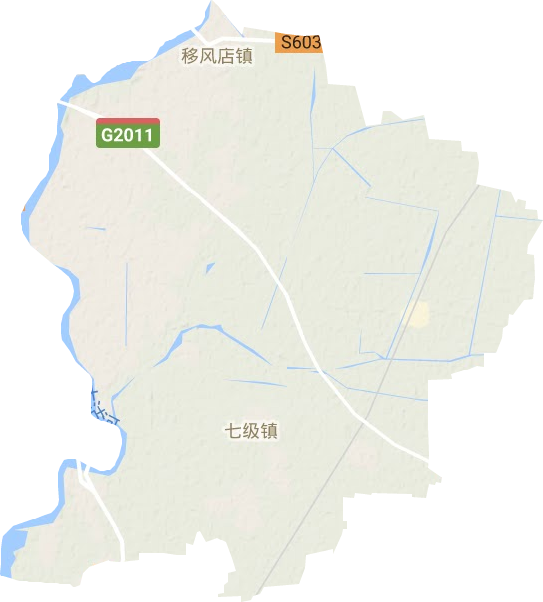 移风店镇地形地图