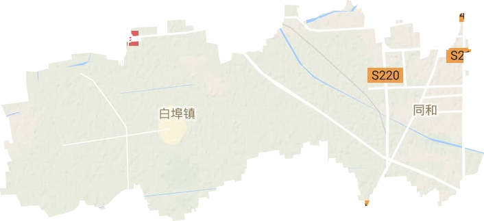 同和街道地形地图