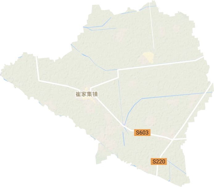崔家集镇地形地图