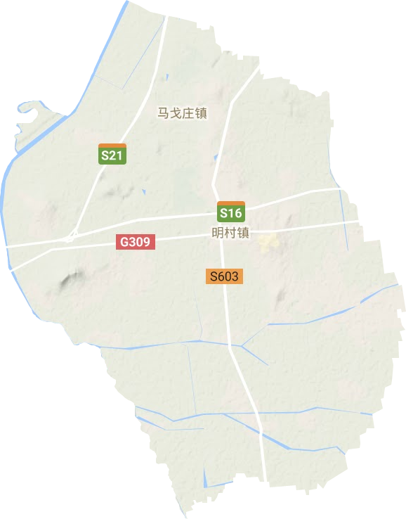 明村镇地形地图