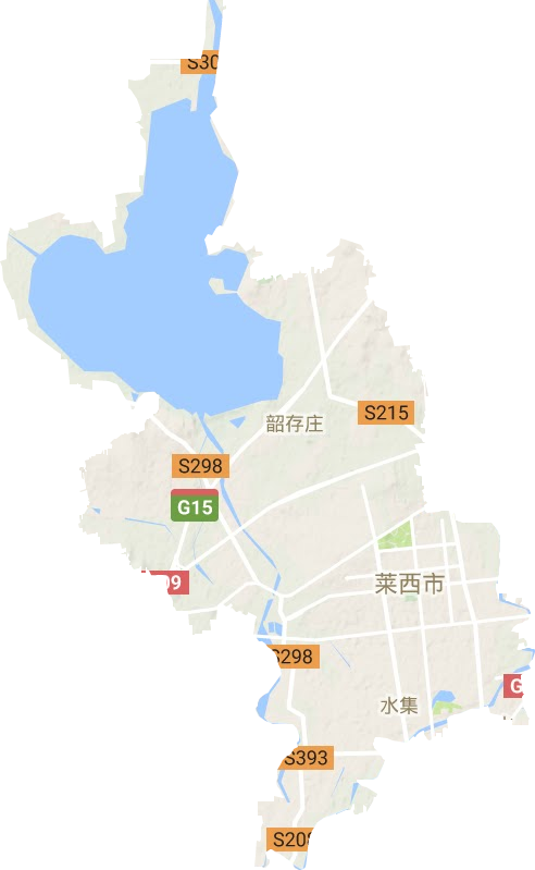 水集街道地形地图