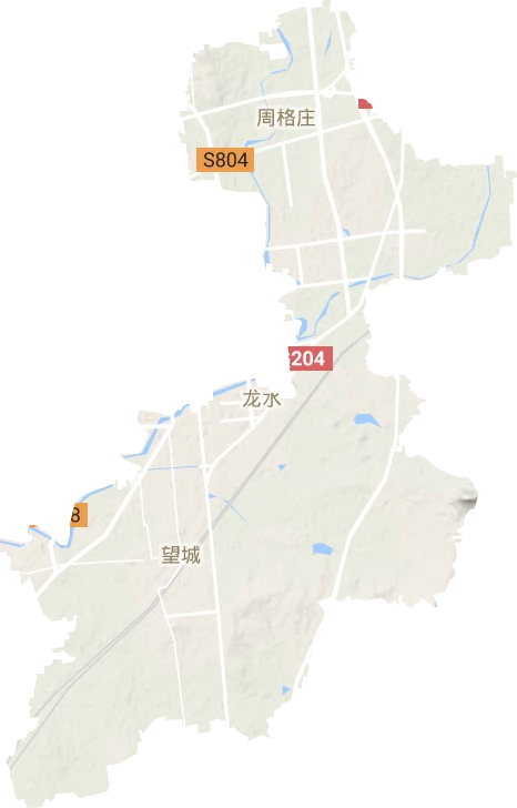 望城街道地形地图